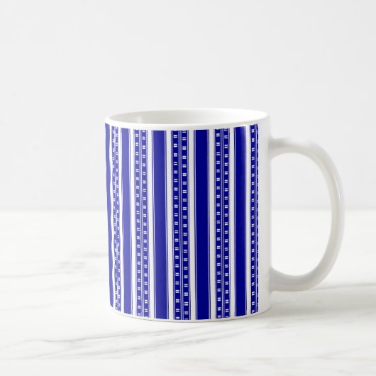 Stripes in China Blue Koffiemok (Rechts)
