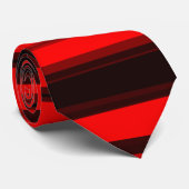 Stripes in de schaduw van rode naar zwarte stropda stropdas (Opgerold)