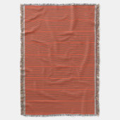 Stripes in natuurlijke kleuren, bruin en rood deken (Voorkant Verticaal)