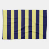 Stripes in Navy Blue and Yellow Theedoek (Horizontaal)