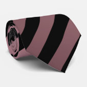 Stripes in Roos Gold en Black Stropdas (Opgerold)