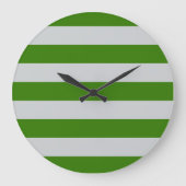STRIPES instelbaar groen Grote Klok (Voorkant)