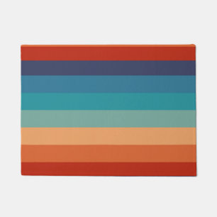 Stripes kleuren oude stijl kleurrijke geometrisch deurmat