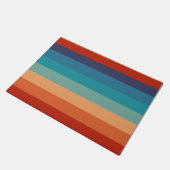 Stripes kleuren oude stijl kleurrijke geometrisch deurmat (Schuin)