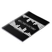 Stripes-laptop Notitieboek (Linkerzijde)