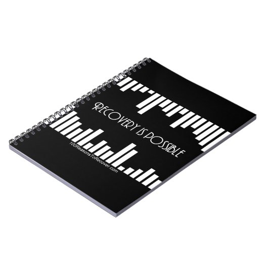 Stripes-laptop Notitieboek (Linkerzijde)