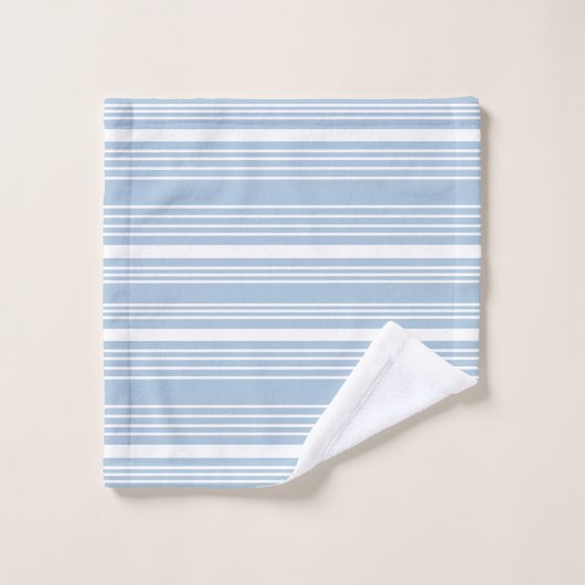 Stripes Light Blue & White Bath Towel Set Bad Handdoek (Wasdoekje)