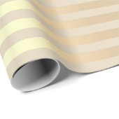 Stripes Lines Minimal Champaigne Gold Ivory Creamy Cadeaupapier (Rol Hoek)