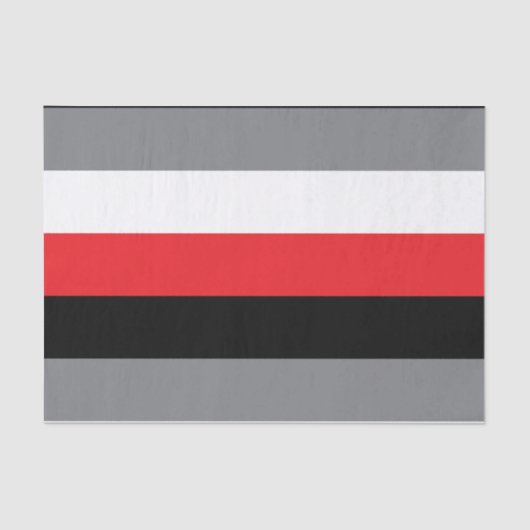 Stripes Lines Pattern Red Black Grey White Tissuepapier (Voorkant)