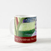 Stripes Merry Kerstmis Mok (Voorkant links)