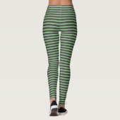 Stripes Mint Green Grey Leggings (Achterkant)
