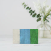 Stripes Modern Art Visitekaartjes - Blauw groen (Staand voorkant)