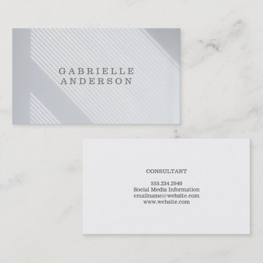 Stripes | Modern | Beroepsbeoefenaars Visitekaartje (Voorkant / Achterkant)
