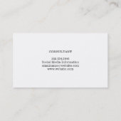 Stripes | Modern | Beroepsbeoefenaars Visitekaartje (Achterkant)