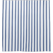 Stripes Modern Indigo Minimalist Elegance Douchegordijn (Voorkant)