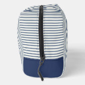 Stripes Modern Indigo Minimalist Elegance Toilettasje (Rechts)