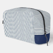 Stripes Modern Indigo Minimalist Elegance Toilettasje (Rechterhoek)