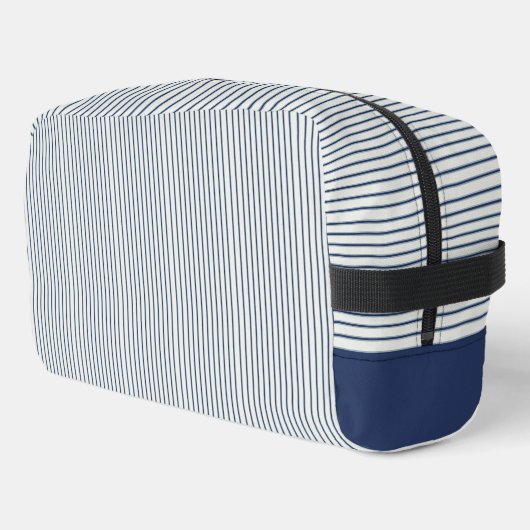 Stripes Modern Indigo Minimalist Elegance Toilettasje (Linkerhoek)