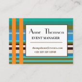 Stripes Modern Professional Business Card Visitekaartje (Voorkant)