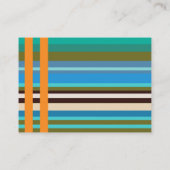 Stripes Modern Professional Business Card Visitekaartje (Achterkant)