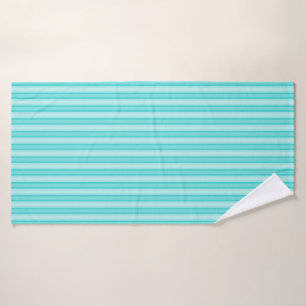 Stripes - Monochromatische schaduwen van blauw - H Bad Handdoek
