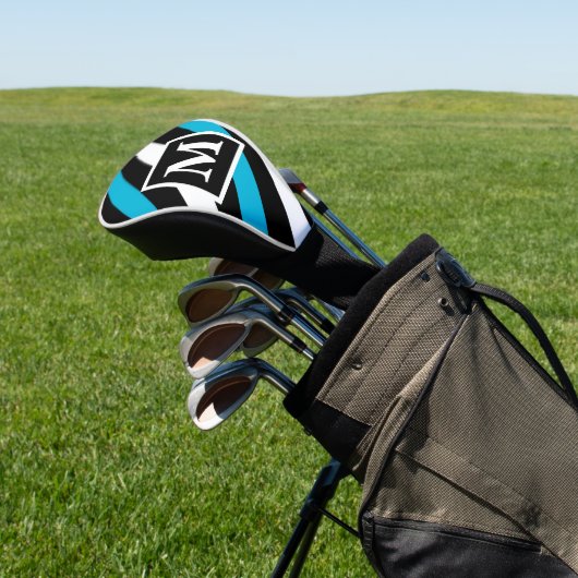 Stripes Monogram Golfheadcover (Insitu)