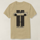 Stripes Multicolor B BW T-shirt (Design voorkant)