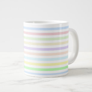 Stripes Multicolor Pastel Jumbo Mok