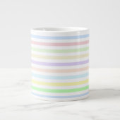 Stripes Multicolor Pastel Jumbo Mok (Voorkant)