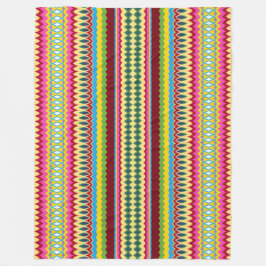 Stripes n Swirls Fleece Deken