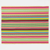 Stripes n Swirls Fleece Deken (Voorkant (Horizontaal))