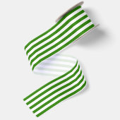 Stripes Napier Green Satijnen Lint (Achterkant)