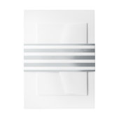 Stripes nautische bruiloft uitnodiging uitnodigingen wikkel (Voorkant Voorbeeld)