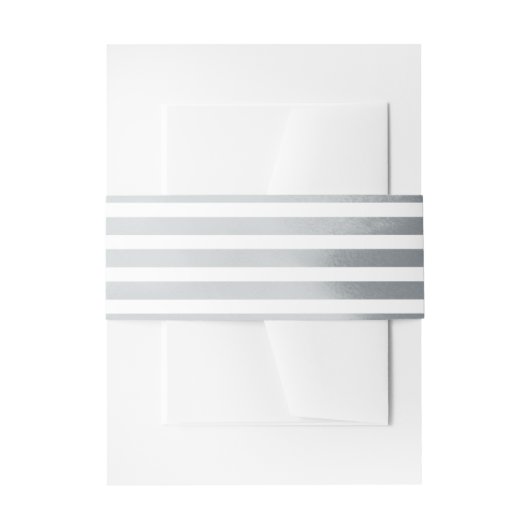 Stripes nautische bruiloft uitnodiging uitnodigingen wikkel (Voorkant Voorbeeld)