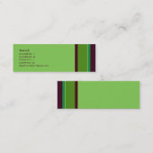 Stripes nr. 0013 mini visitekaartje (Voorkant / Achterkant)