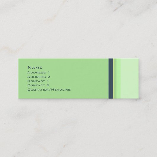 Stripes nr. 0037 mini visitekaartje (Voorkant)