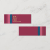 Stripes nr. 0077 mini visitekaartje (Voorkant / Achterkant)