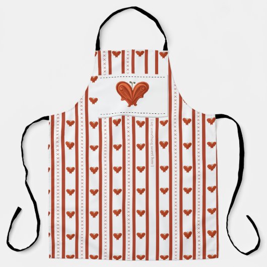 Stripes of Hearts Schort (Voorkant)