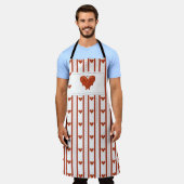 Stripes of Hearts Schort (Gedragen)