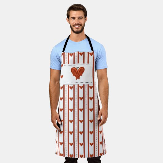 Stripes of Hearts Schort (Gedragen)