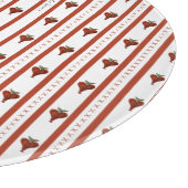 Stripes of Hearts Snijplank (Hoek)