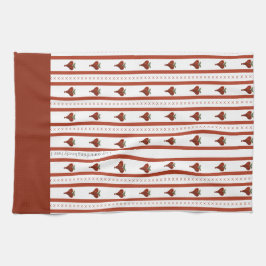 Stripes of Hearts Theedoek