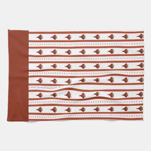 Stripes of Hearts Theedoek (Horizontaal)