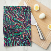 Stripes of lussen die door het failoveren worden v theedoek (Quarter Fold)