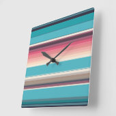 Stripes of the Horizon Vierkante Klok (Hoek)