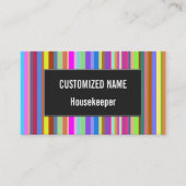 Stripes of Various Colors Business Card Visitekaartje (Voorkant)