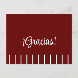 Stripes op Spaans Dank je Briefkaart