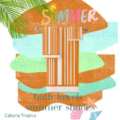 Stripes Oranje en wit Bad Handdoek