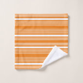 Stripes Oranje & White Bath Towel Set Bad Handdoek (Wasdoekje)