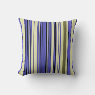 Stripes - Paars blauw-geel-groen Kussen
